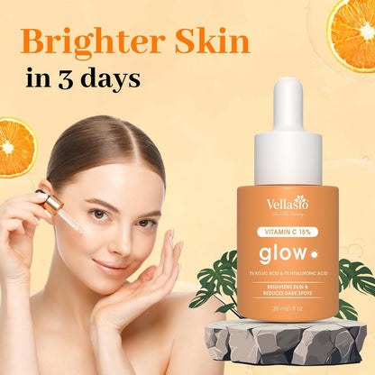 Image 5 of Vellasio 15% Vitamin C Serum with Hyaluronic Acid & Kojic Acid
