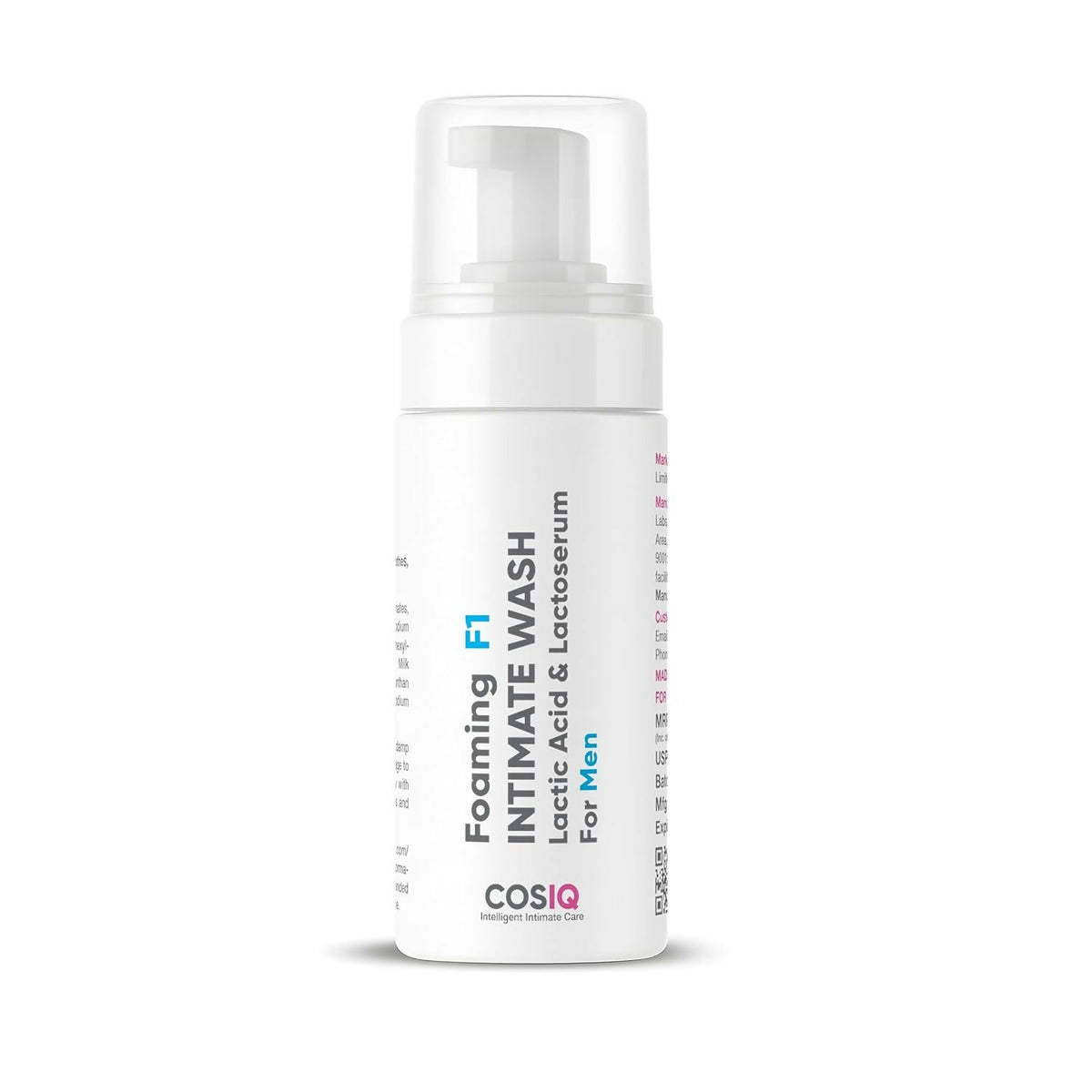 Image 1 of Cos-IQ Foaming F1 Intimate Wash For Men, Hygiene Wash with Lactic Acid & Lactoserum