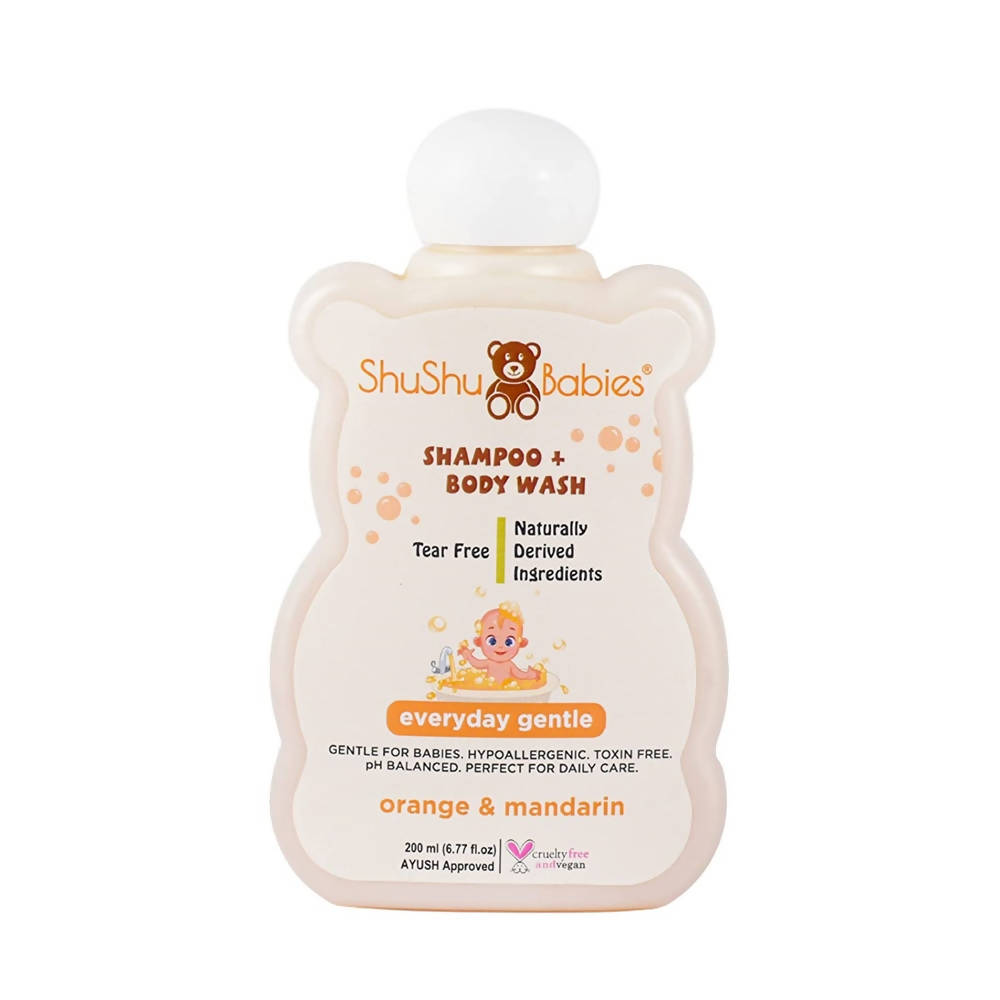 Image 1 of 200 ml for the product ShuShu Babies Shampoo + Body Wash Orange & Mandarin