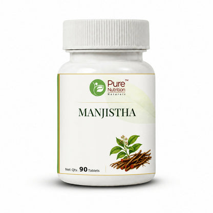 Image 1 of 90 tabs for the product Pure Nutrition Manjistha Tablets | 250mg Tabs
