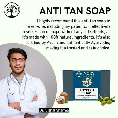 Image 7 of Ivory Natural Tan Soap - Tanning, Protect From Uv Rays For Both Men & Women