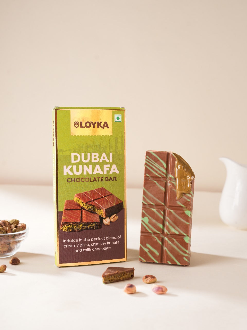 Image 7 of Loyka Dubai Kunafa Chocolate Bar
