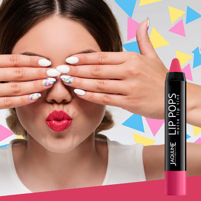 Image 4 of Jaquline USA Lip Pops Matte Lip Tint - Pink Pop 06