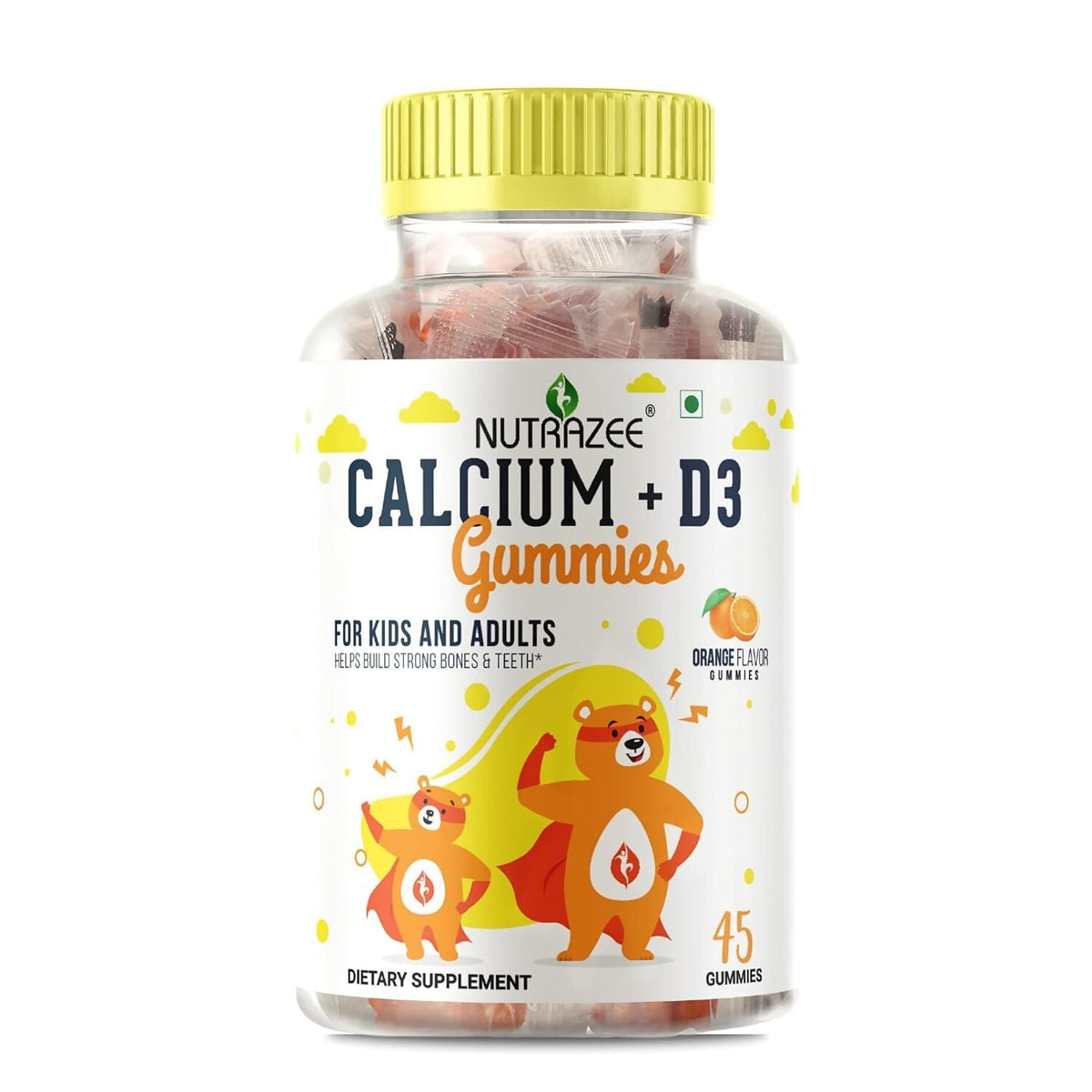 Image 1 of Nutrazee Calcium + D3 Gummies For Kids & Adults