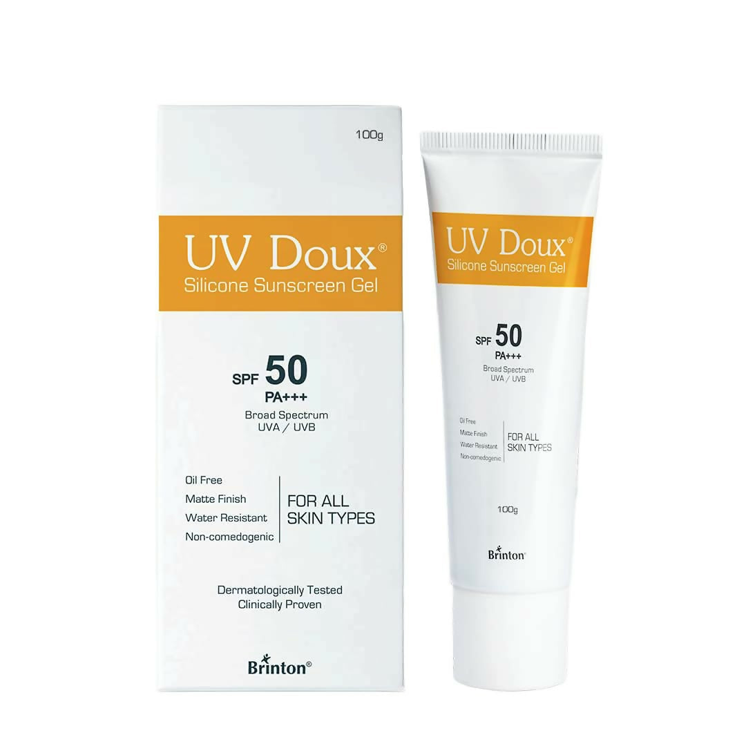 Image 2 of 100 gm / Pack of 1 for the product Brinton UV Doux Silicone Sunscreen Gel SPF 50 PA+++