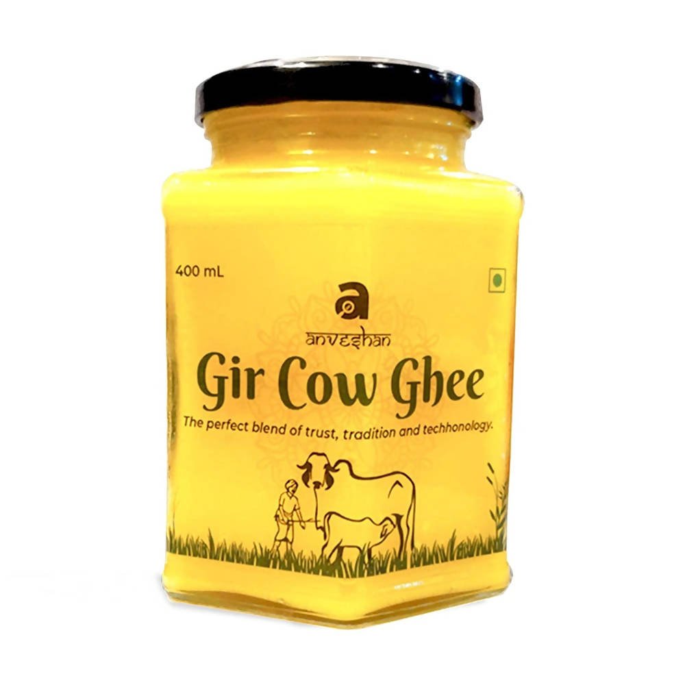 Image 1 of 400 ml / Pack of 1 for the product Anveshan Gir Cow Ghee | Vedic Bilona Method Ghee | Organic Ghee From Desi Cow Milk