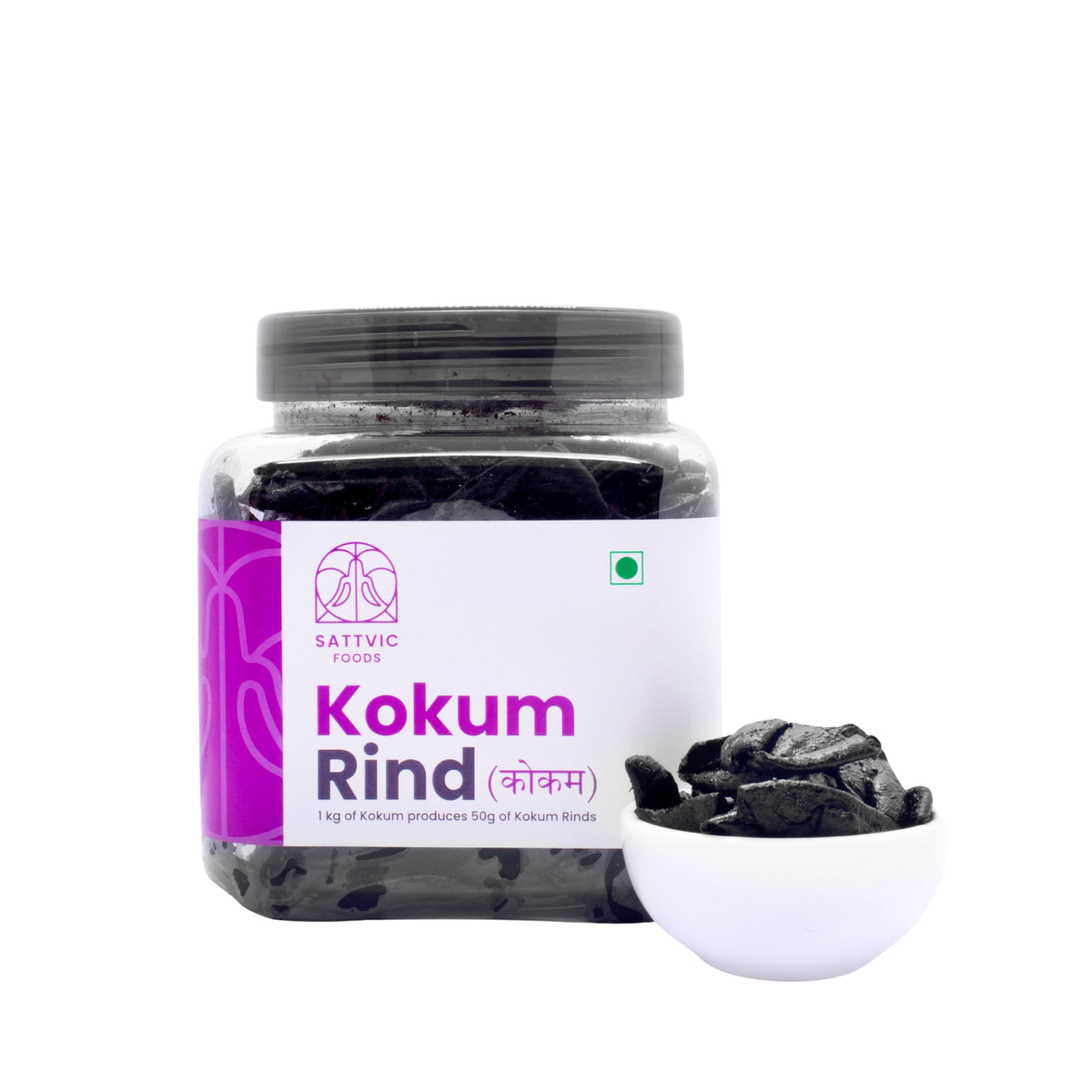 Image 8 of 400 gm / Plastic for the product Sattvic Foods Kokum Rind | Nutrient-Packed, Digestive Aid
