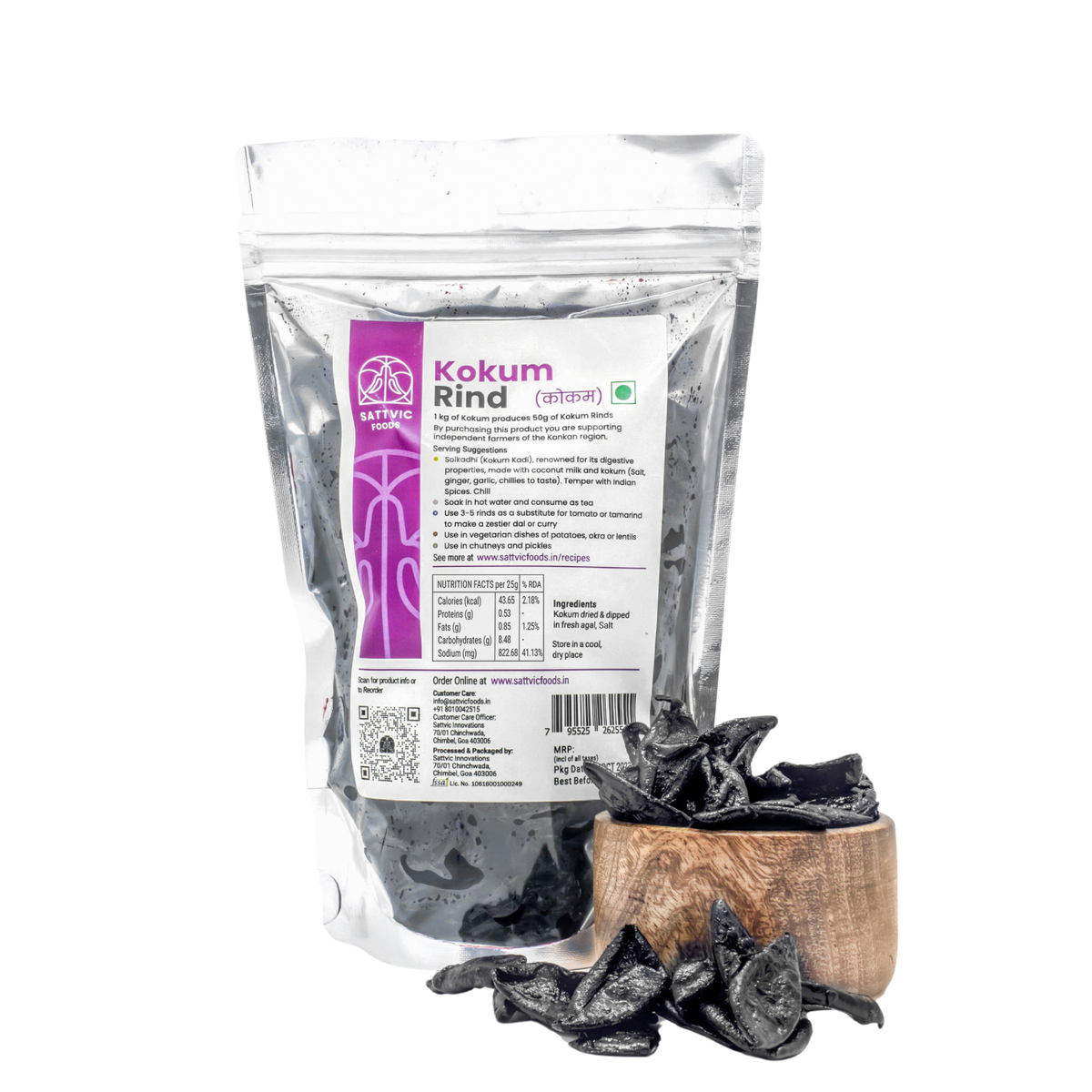 Image 13 of 750 gm / Plastic for the product Sattvic Foods Kokum Rind | Nutrient-Packed, Digestive Aid