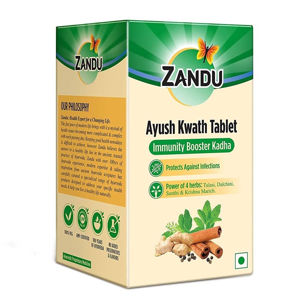 Image 1 of Pack of 1 for the product Zandu Ayush Kwath Tablets Immunity Booster Kadha
