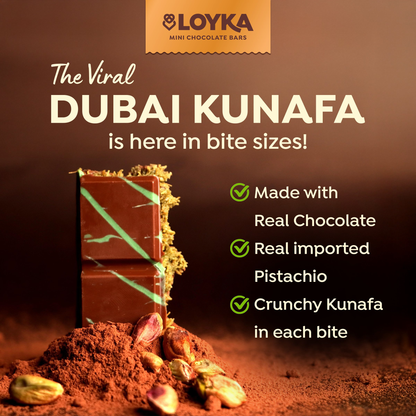 Image 2 of Loyka Dubai Kunafa Chocolate Bar