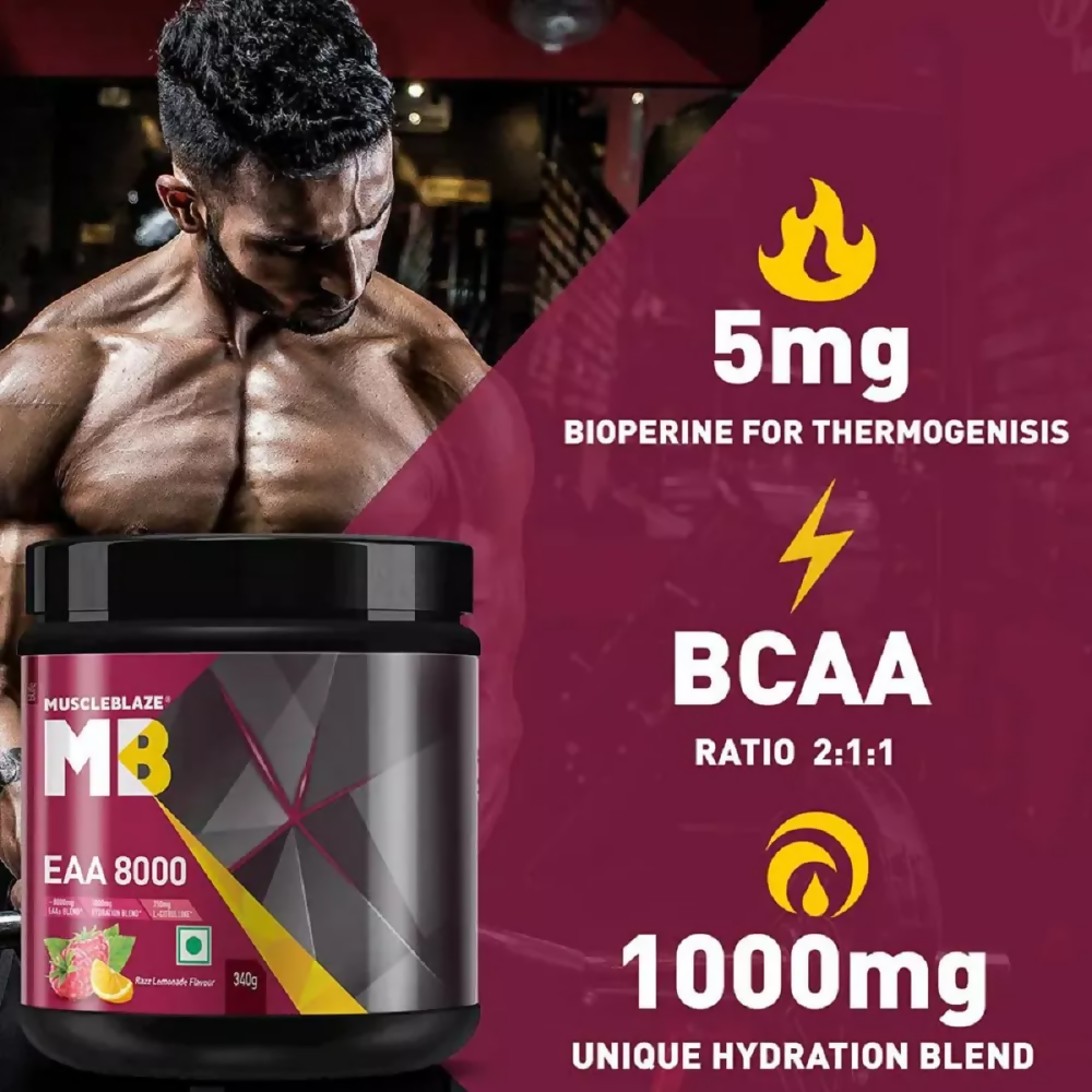 Image 4 of MuscleBlaze EAA 8000 Lemonade