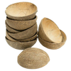 Image 1 of 150 ml / Set of 10 for the product Thenga Natural Oval Coconut Shell Bowls