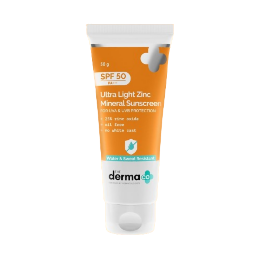 Image 1 of The Derma Co Ultra Light Zinc Mineral Sunscreen with SPF 50