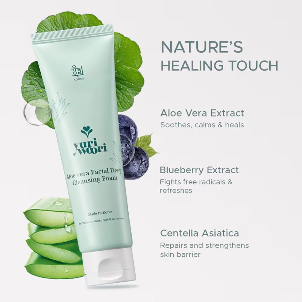 Image 3 of Yuri Woori Aloevera Facial Deep Cleansing Foam
