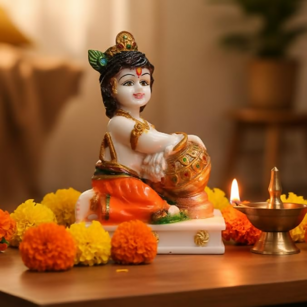 Image 1 of Default Title for the product RIANZ Bal Roop Laddu Gopal Ji Idol - Multicolor