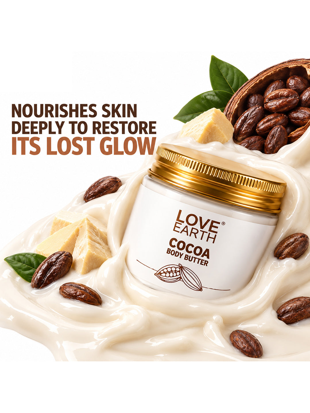 Image 3 of Love Earth Cocoa Body Butter Deep Moisturizing