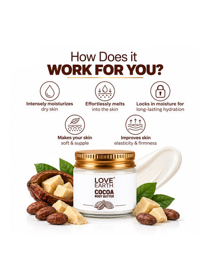 Image 4 of Love Earth Cocoa Body Butter Deep Moisturizing
