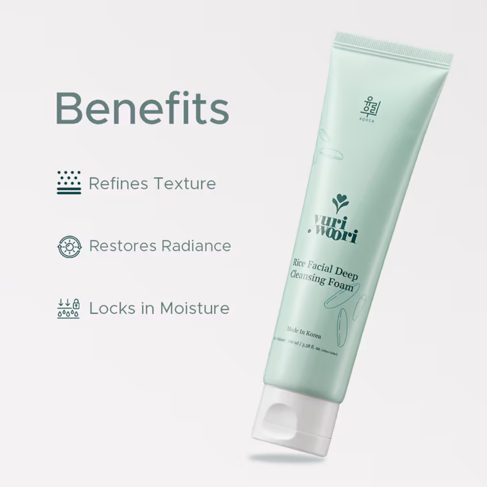 Image 3 of Yuri Woori Rice Facial Deep Cleansing Foam