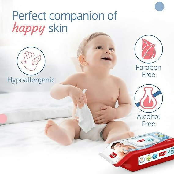 Image 5 of LuvLap Paraben Free 99% Pure Water Nourishing Baby Wipes, with Fliptop Lid