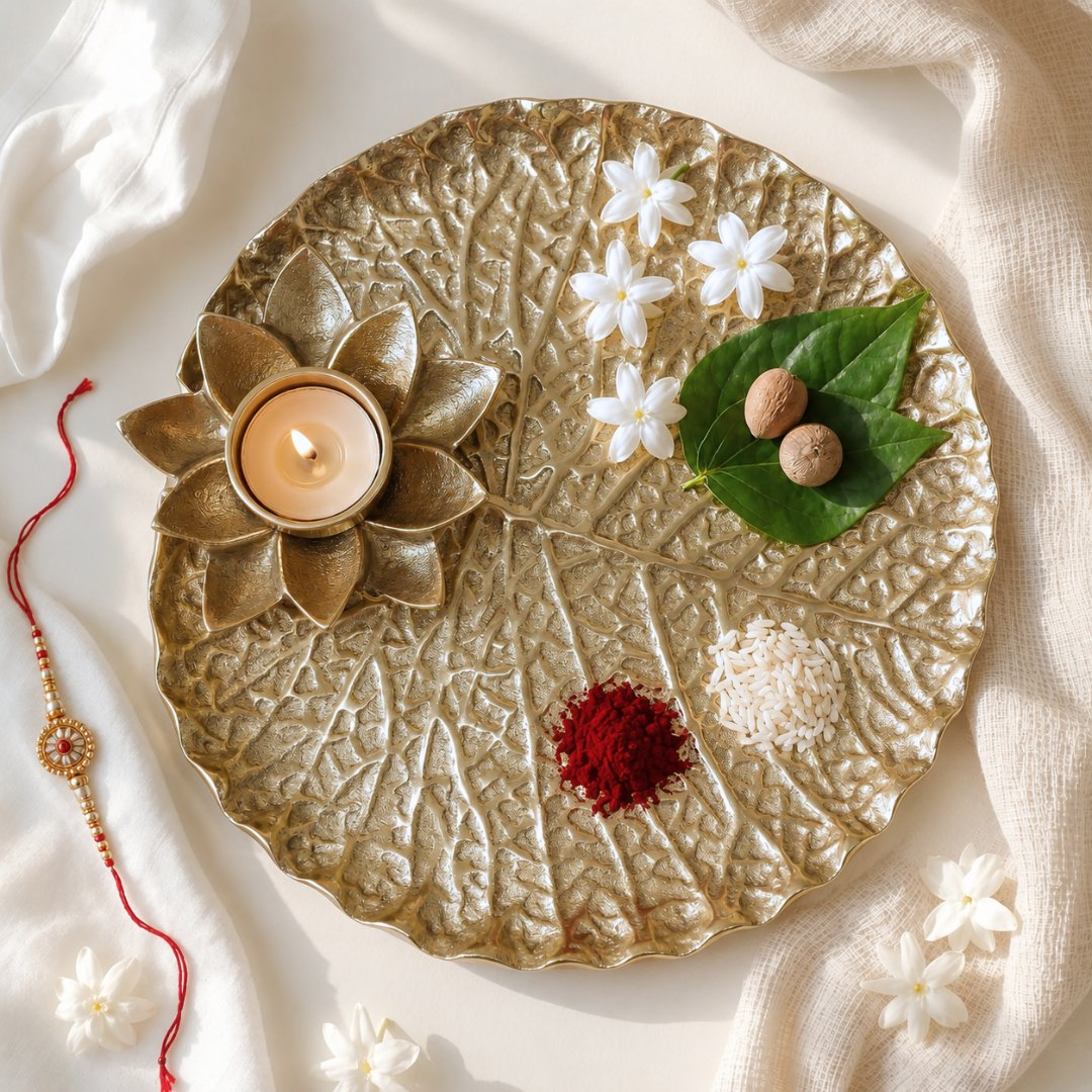 Image 1 of Behoma Lotus Leaf Thali