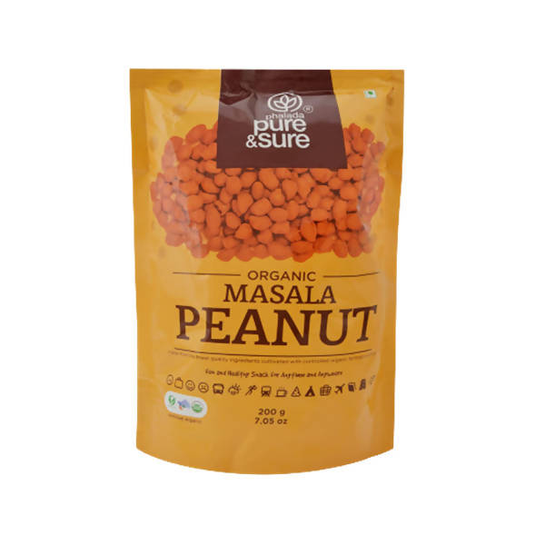 Image 1 of 200 gm / Pack of 1 for the product Pure & Sure Organic Masala Peanut