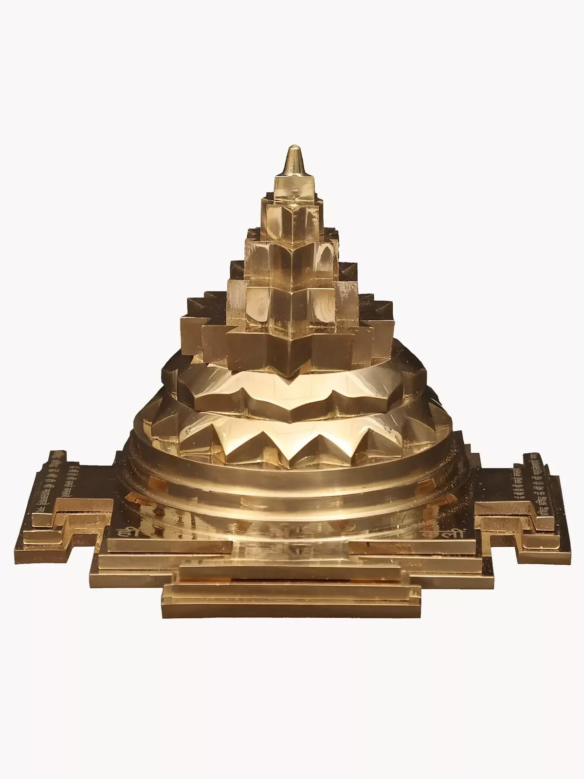 Image 6 of Ishwar Arts 4" Shri Yantra in Brass Handmade in India