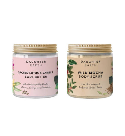 Image 1 of Combo Pack for the product Daughter Earth Body Butter & Body Scrub - Luxe Body Set