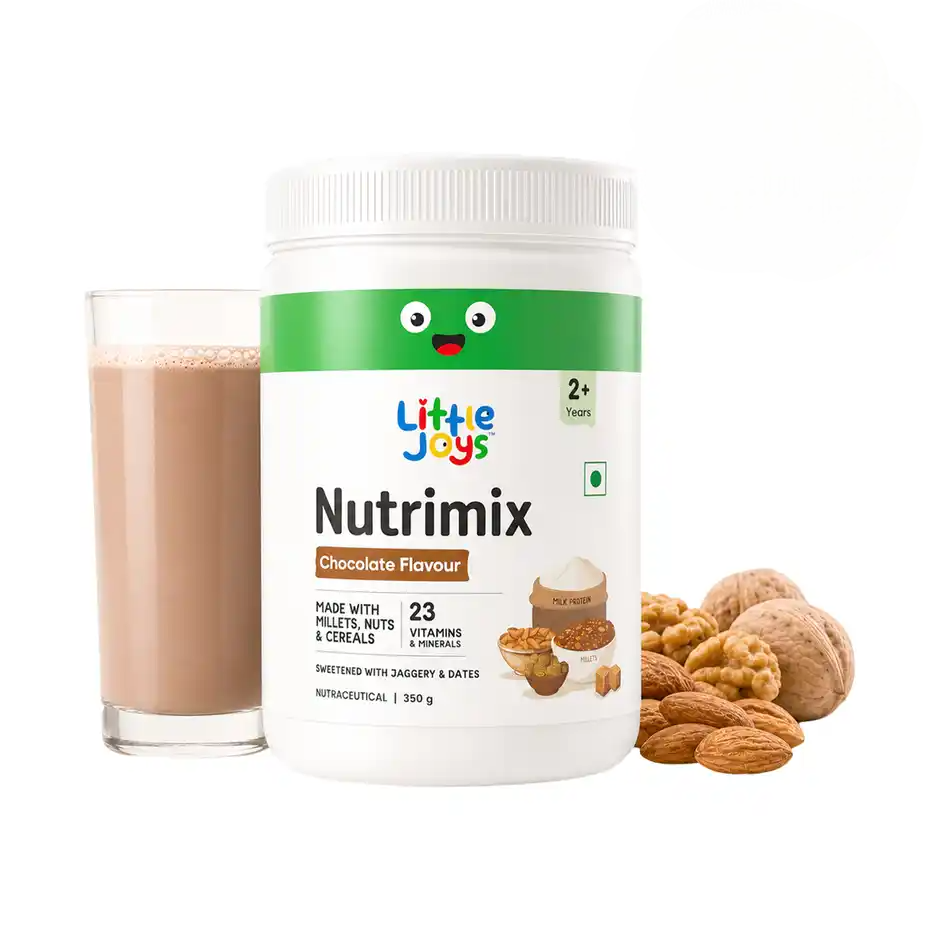 Image 1 of 350 gm for the product Little Joys Nutrimix Lite Powder for Young Kids (2-6 Years) - Chocolate Flavour