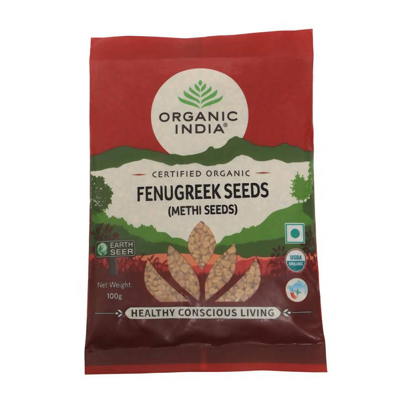 Image 1 of 100 gm for the product Organic India Fenugreek seeds (Methi Seeds)