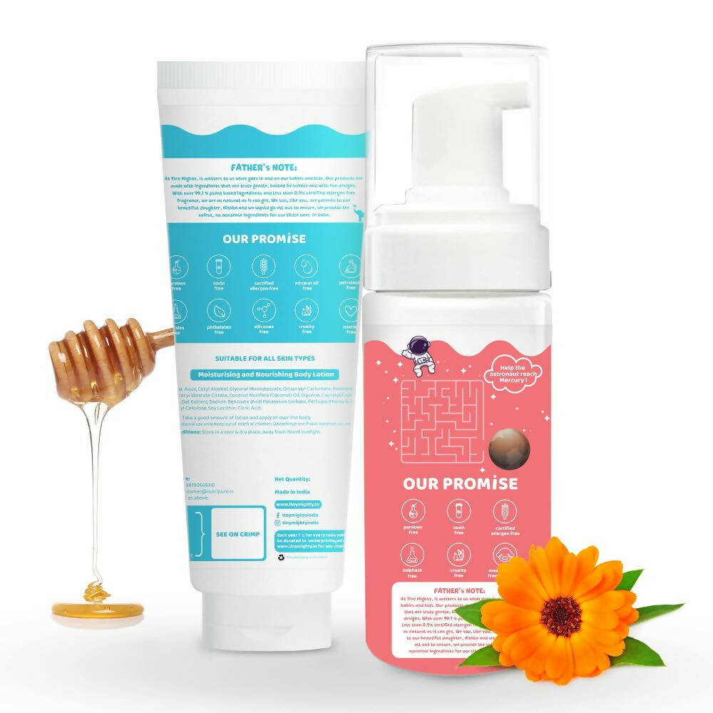 Image 2 of Tiny Mighty Kids Foam Body Wash And Body Lotion Combo