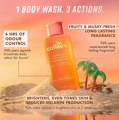 Image 7 of mCaffeine Island Fresh Triple-Action Deo Body Wash