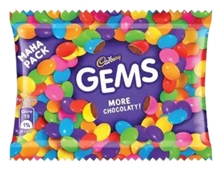 Image 1 of Pack of 10 for the product Cadbury Gems- More Chocolaty