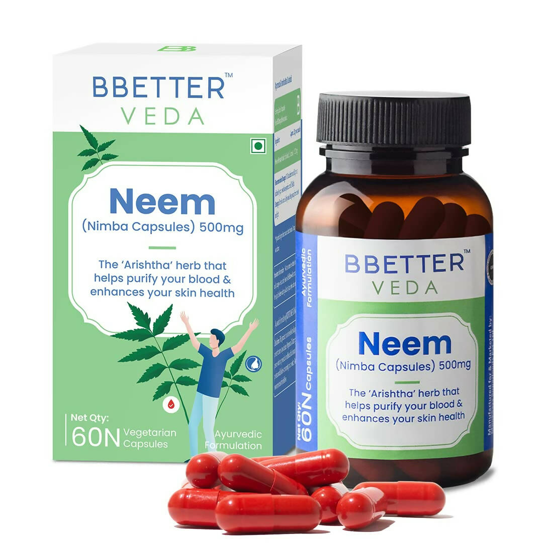 Image 1 of 60 caps for the product BBETTER Veda Neem Nimba Capsules