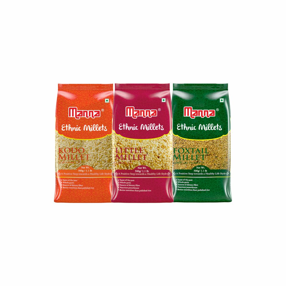 Image 1 of Manna Kodo, Little, Foxtail Millets Combo