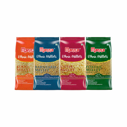 Image 1 of Manna Kodo, Little, Foxtail, Barnyard Millets Combo