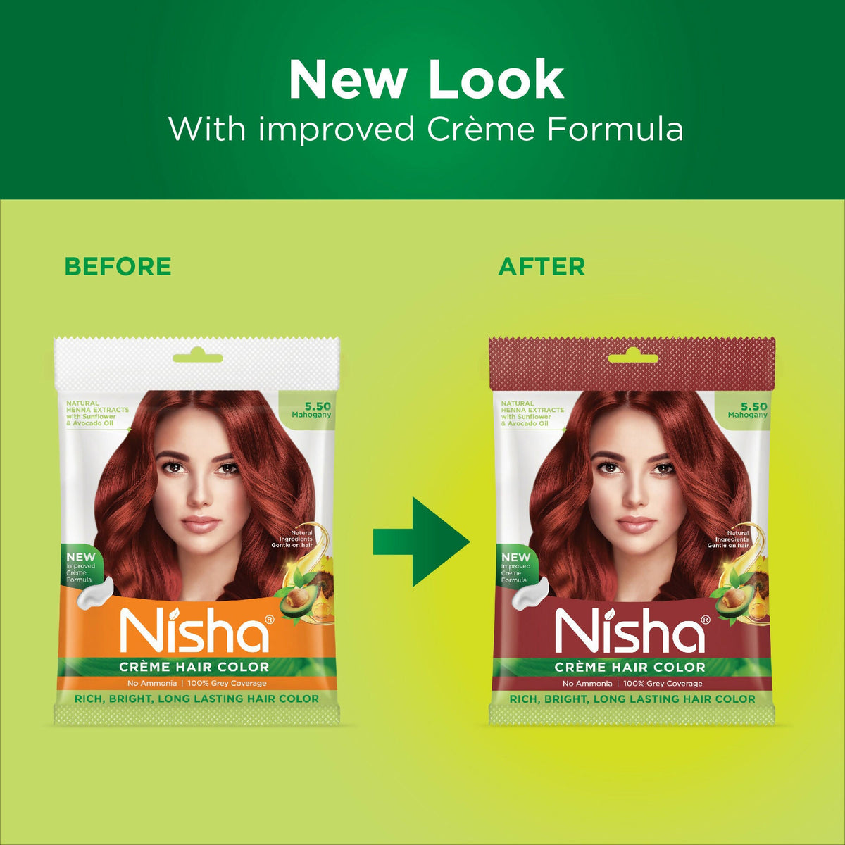 Image 3 of Nisha Creme Hair Color for Women - Mahogany
