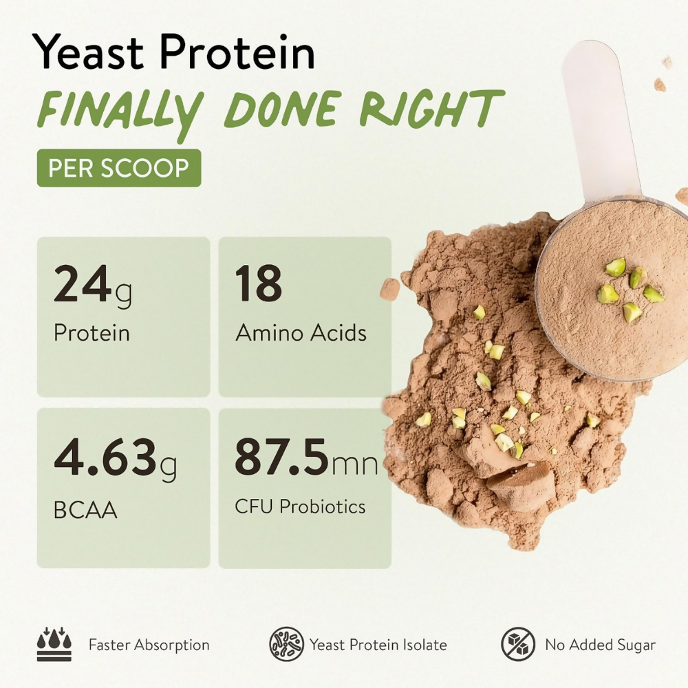 Image 3 of Happy Cultures 24g Protein Dubai Kunafa Chocolate Fermented Yeast Protein Isolate