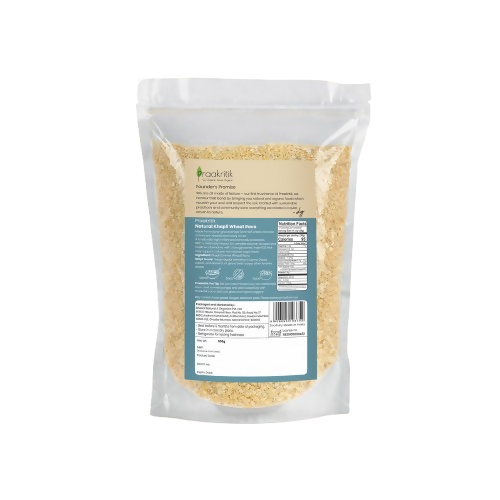 Image 3 of Praakritik Natural Khapli Wheat Rava Roasted Samba Rava