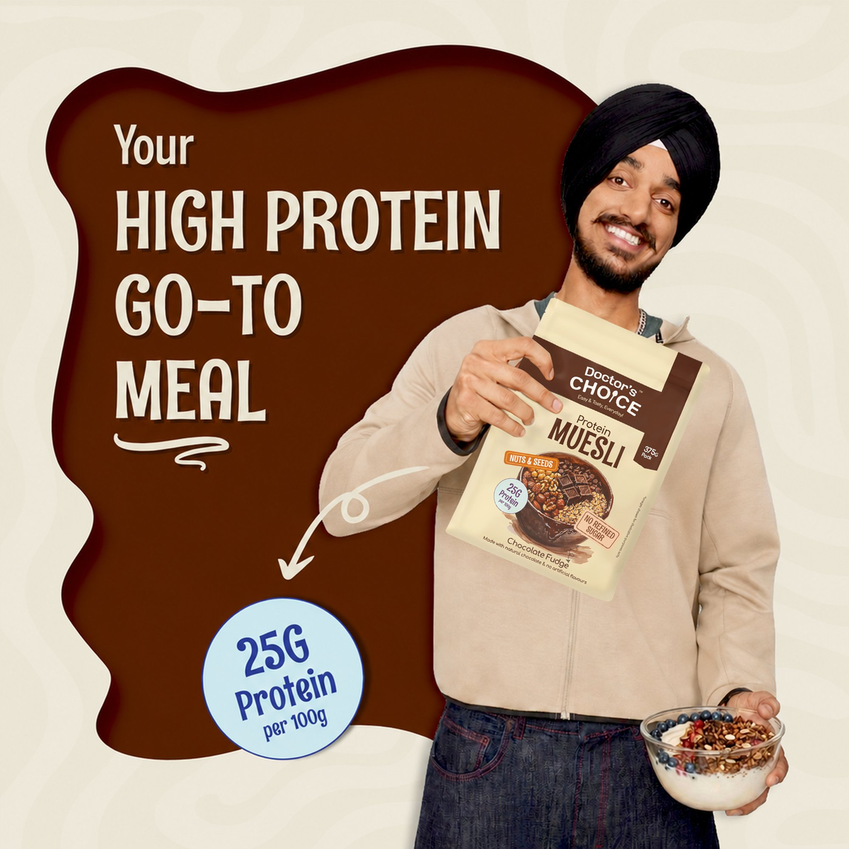 Image 7 of Doctor's Choice Protein Muesli 375 GM