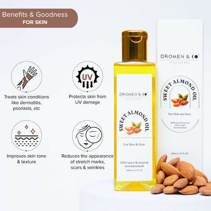 Image 2 of Dromen & Co Sweet Almond Oil For Skin & Hair