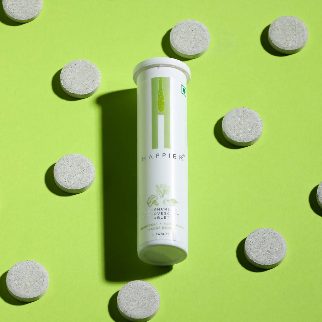 Image 3 of Happier Greencrush Effervescent Tablets