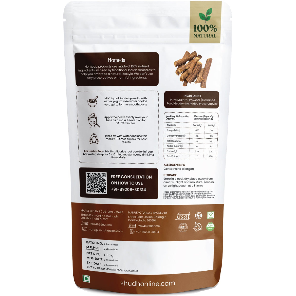 Image 6 of Shudh Online Mulethi Powder