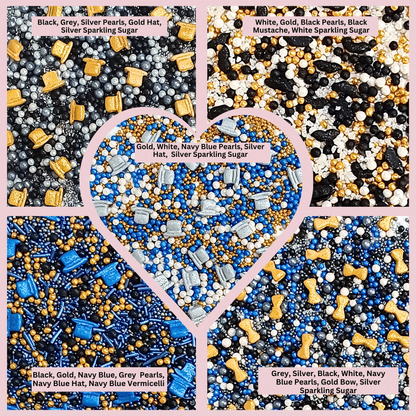 Image 3 of Confect Black, Blue & White | (03) Father's Day Sprinkles