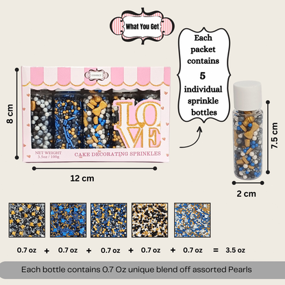Image 4 of Confect Black, Blue & White | (03) Father's Day Sprinkles