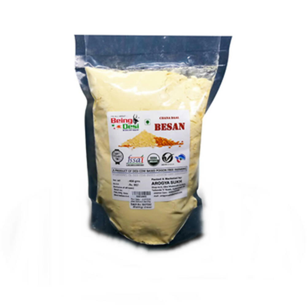 Image 1 of 450 gm / Pack of 1 for the product Being Desi Organic Besan