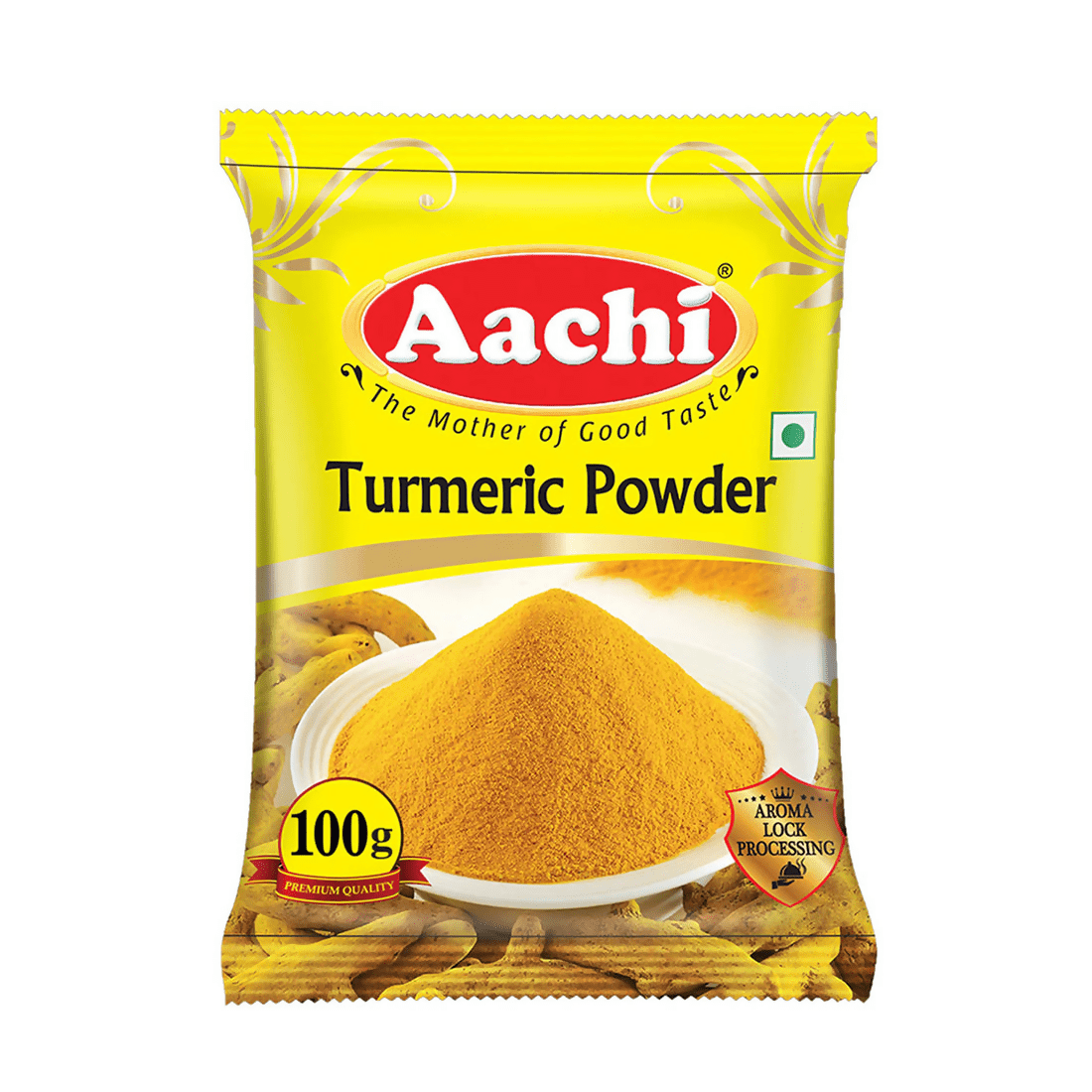 Image 1 of 100 gm / Pack of 1 for the product Aachi Turmeric Powder