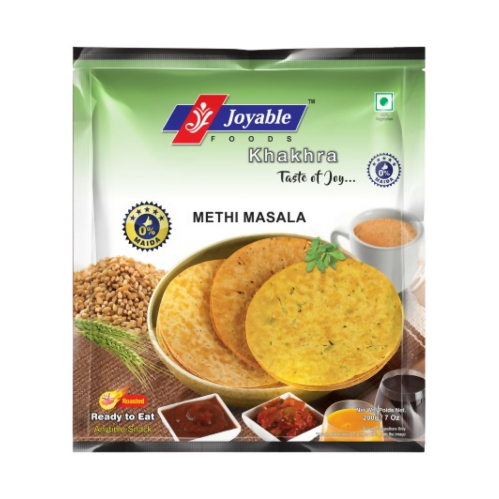 Image 1 of 200 gm / Pack of 1 for the product Joyable Methi Masala Khakhra