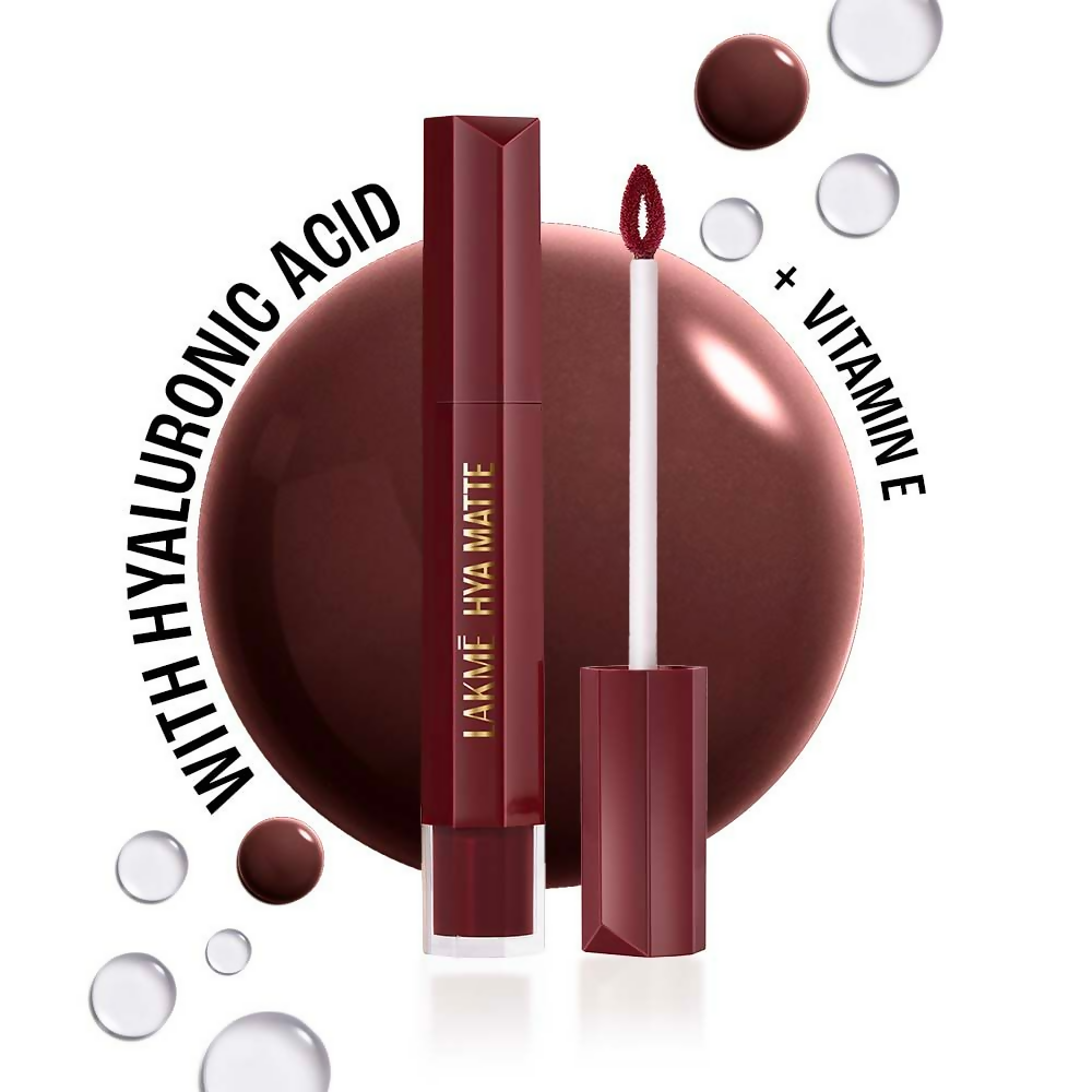 Image 2 of Lakme 9to5 Hya Matte Liquid Lipstick + Hyaluronic Acid - Afterhours Wine