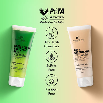 Image 2 of Botanic Hearth Neem, Cica & Salicylic Acid Face Wash with Oat & Niacinamide Face Wash