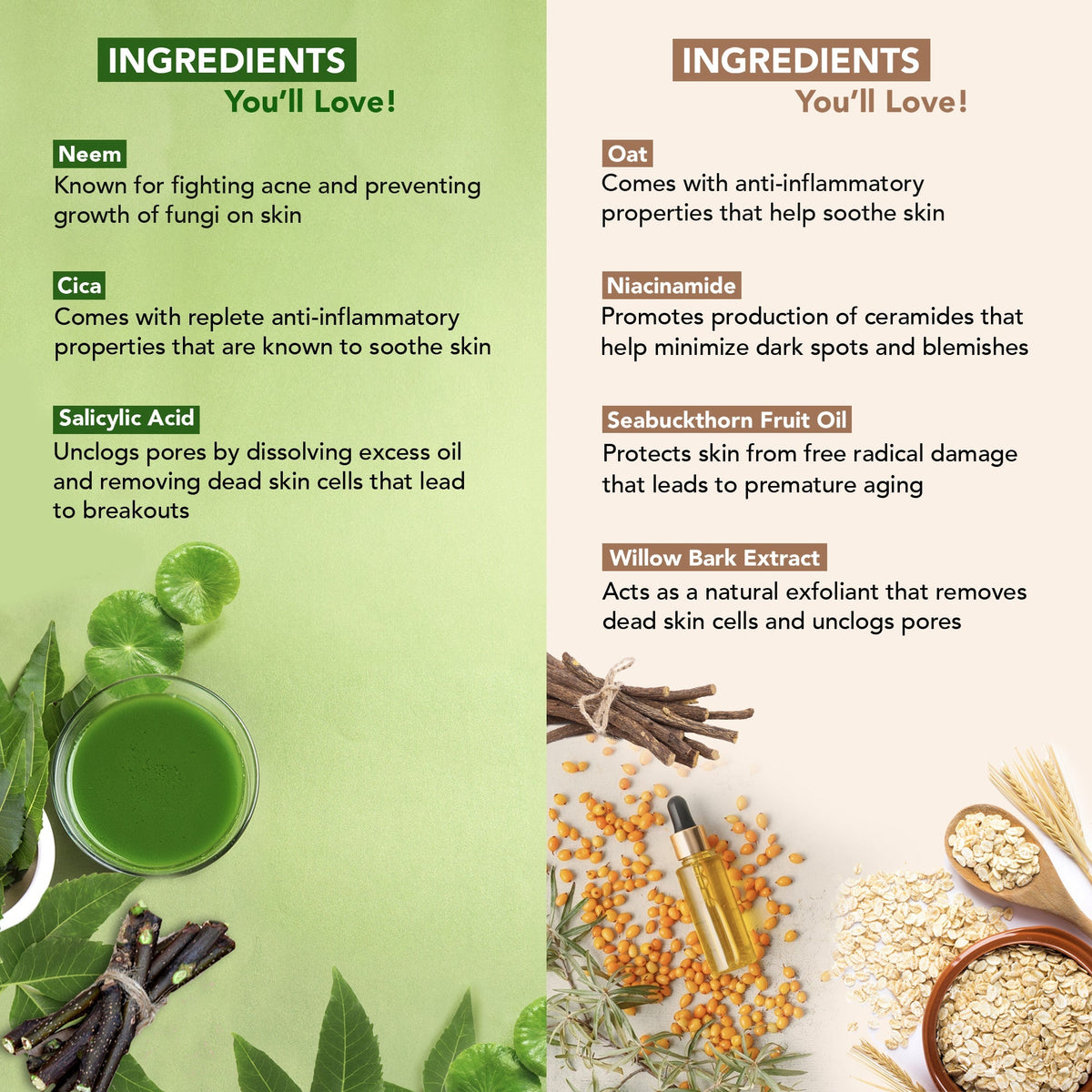 Image 4 of Botanic Hearth Neem, Cica & Salicylic Acid Face Wash with Oat & Niacinamide Face Wash